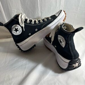 Converse Hike High Top Black and White Sneakers